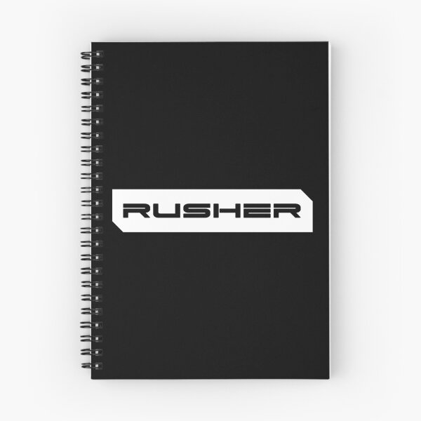 Item preview, Rusher simple cyberpunk urban slang letters black designed and sold by Swiiing.