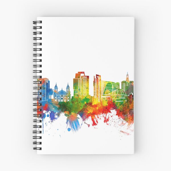 Item preview, san jose skyline watercolor designed and sold by BekimART2.