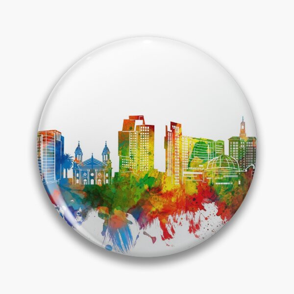 Item preview, san jose skyline watercolor designed and sold by BekimART2.