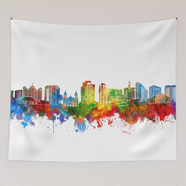 Item preview, san jose skyline watercolor designed and sold by BekimART2.