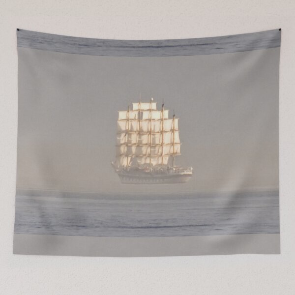 Item preview, Floating Ship at Sea Optical Illusion Fata Morgana ocean sailing magical designed and sold by MindChirp.
