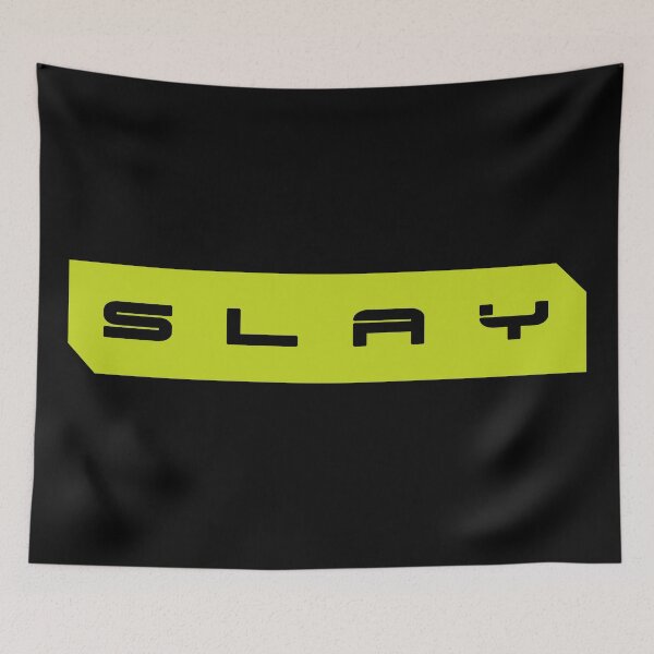 Item preview, Slay simple cyberpunk urban slang letters designed and sold by Swiiing.