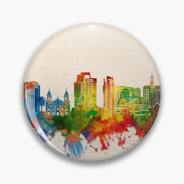 Item preview, san jose skyline watercolor 2 designed and sold by BekimART2.