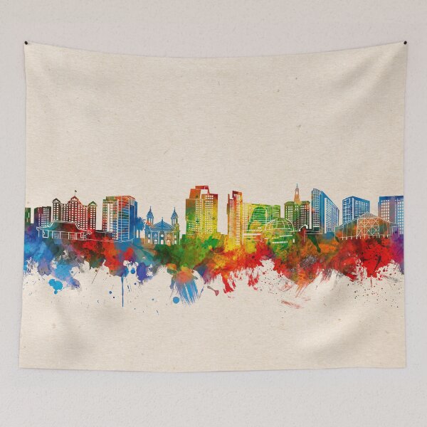 Item preview, san jose skyline watercolor 2 designed and sold by BekimART2.