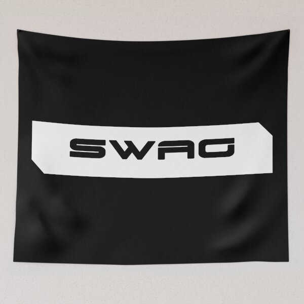 Item preview, Swag simple cyberpunk urban slang letters black designed and sold by Swiiing.