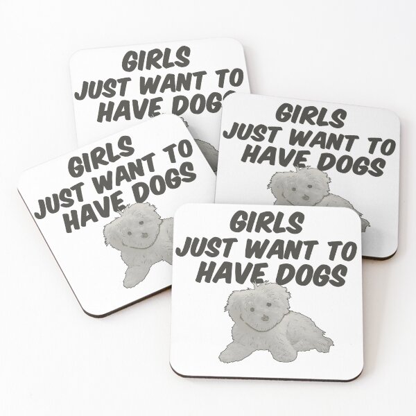 Item preview, GIRLS JUST WANT TO HAVE DOGS Premium T-Shirt designed and sold by Graphics Adora.