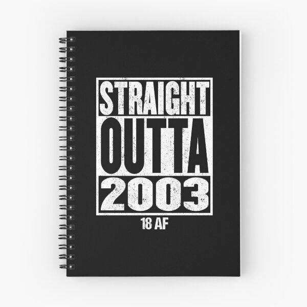 Item preview, STRAIGHT OUTTA 2003 - 18 AF 18th Birthday Gift designed and sold by DamnCoolStuff.