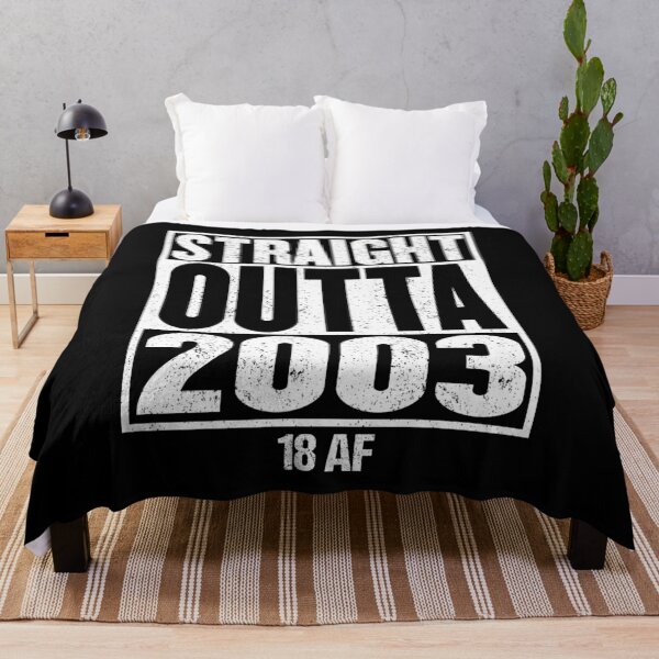 Item preview, STRAIGHT OUTTA 2003 - 18 AF 18th Birthday Gift designed and sold by DamnCoolStuff.