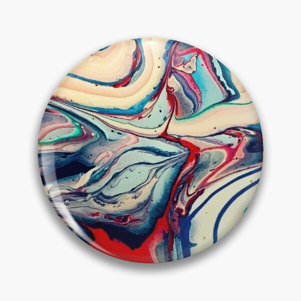 Item preview, Sweet Circulation - Paint Pour Art - Unique and Vibrant Modern Home Decor for enhancing the living room, bedroom, dorm room, office or interior. Digitally manipulated acrylic painting. designed and sold by cherdoodles.