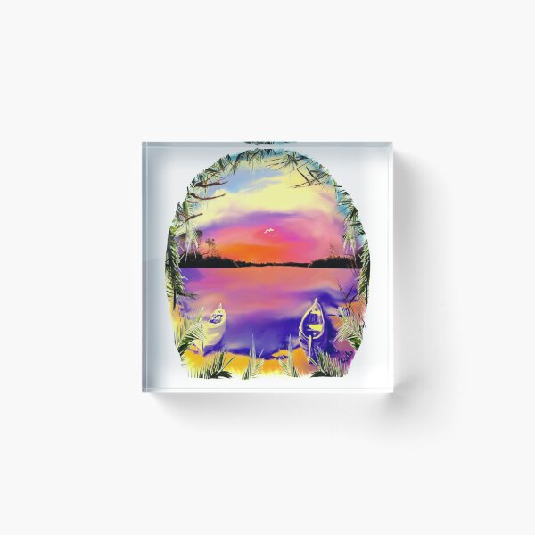 Item preview, Dream Lake Boat Trip Artwork designed and sold by RistoTC.