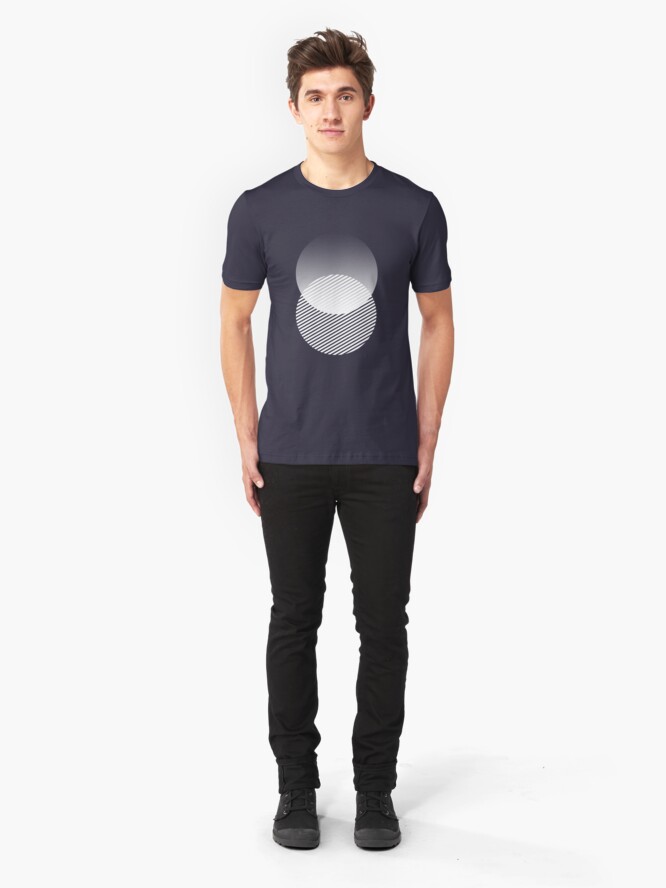 Alternate view of minimal shapes 003 Slim Fit T-Shirt