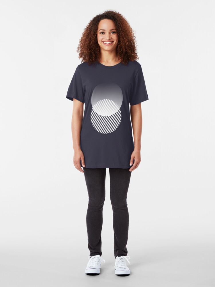 Alternate view of minimal shapes 003 Slim Fit T-Shirt