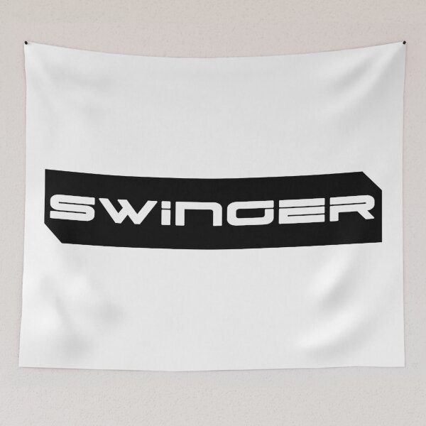 Item preview, Swinger simple cyberpunk urban slang letters white designed and sold by Swiiing.