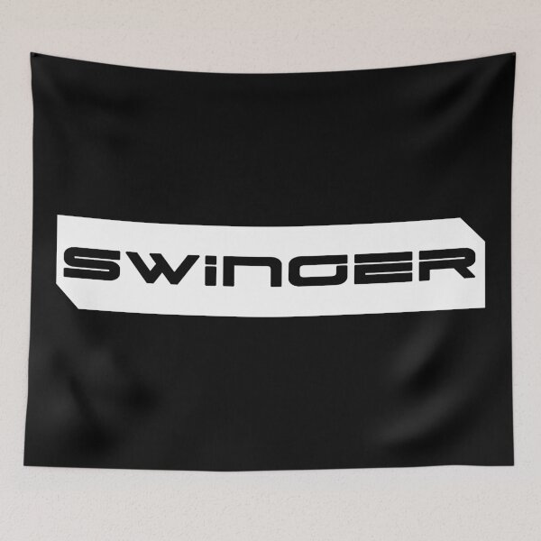 Item preview, Swinger simple cyberpunk urban slang letters black designed and sold by Swiiing.