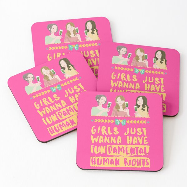 Item preview, Girls Just Wanna Have Fundamental Human Rights (Yellow) - Womens Day 2021 designed and sold by P2CPOD.