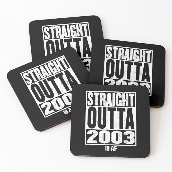 Item preview, STRAIGHT OUTTA 2003 - 18 AF 18th Birthday Gift designed and sold by DamnCoolStuff.