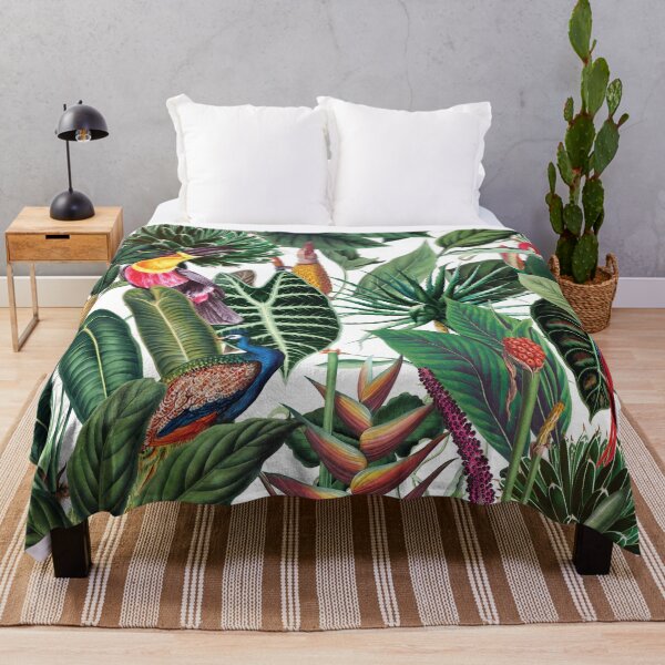 Item preview, Tropical Pattern to brighten up your summer in White designed and sold by The Willow Of Rain City.