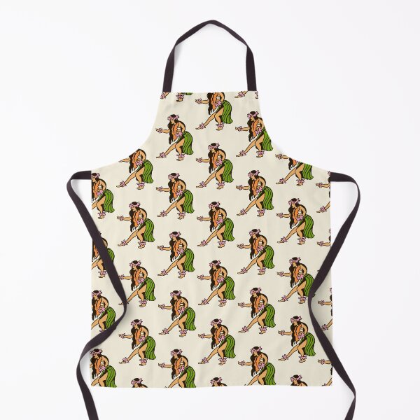 Item preview, Retro Hawaiian Hula Dancer Illustration designed and sold by SLAG-Creative.