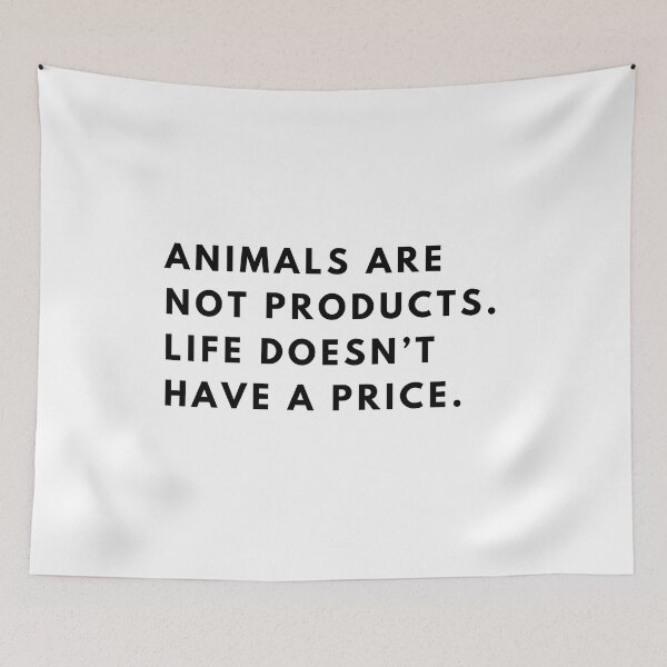 Item preview, Animals are not products. Life doesn’t have a price. designed and sold by vegangabriel.