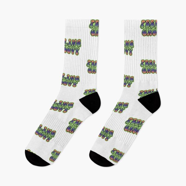 Item preview, Feeling Groovy with a bright neon green border designed and sold by StickersbyVW.