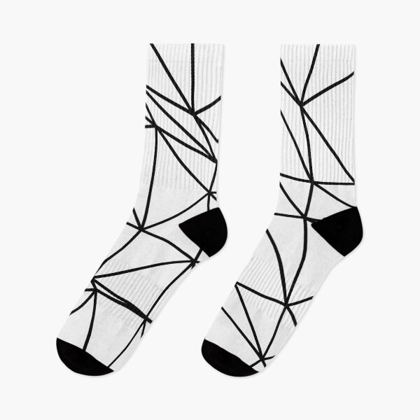 Item preview, polygonal texture, geometric abstract pattern. Modern mosaic in black and white designed and sold by mashmosh.