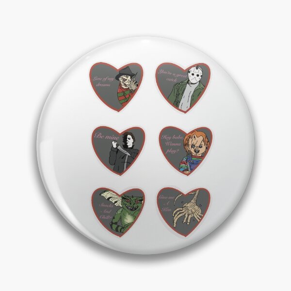 Item preview, Bloody Valentine 80s Horror Sticker Sheet Fan Art designed and sold by Destinyb0nd.