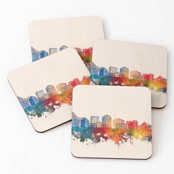Item preview, colorado springs skyline watercolor 2 designed and sold by BekimART2.