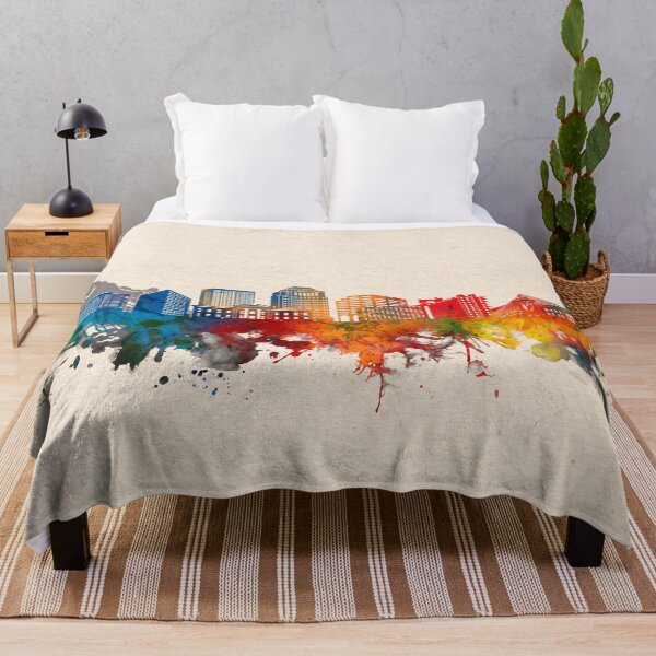 Item preview, colorado springs skyline watercolor 2 designed and sold by BekimART2.