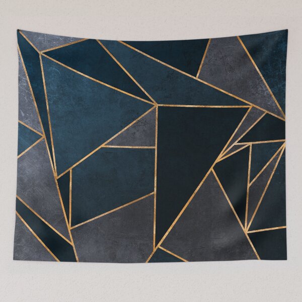 Item preview, Dirty Blue Shattered Stone Triangles designed and sold by Mevlinn Gusick.