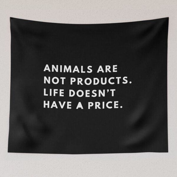 Item preview, Animals are not products. Life doesn’t have a price. designed and sold by vegangabriel.