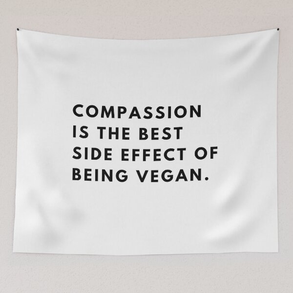Item preview, Compassion is the best side effect of being vegan. designed and sold by vegangabriel.