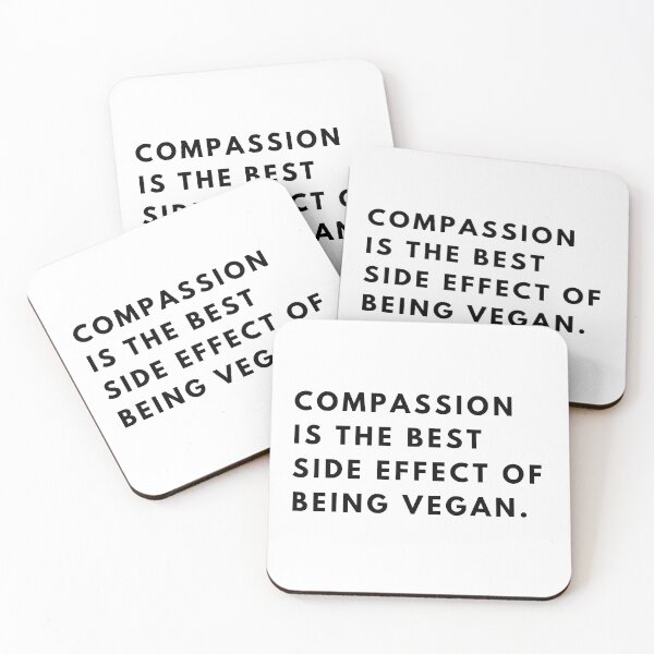 Item preview, Compassion is the best side effect of being vegan. designed and sold by vegangabriel.