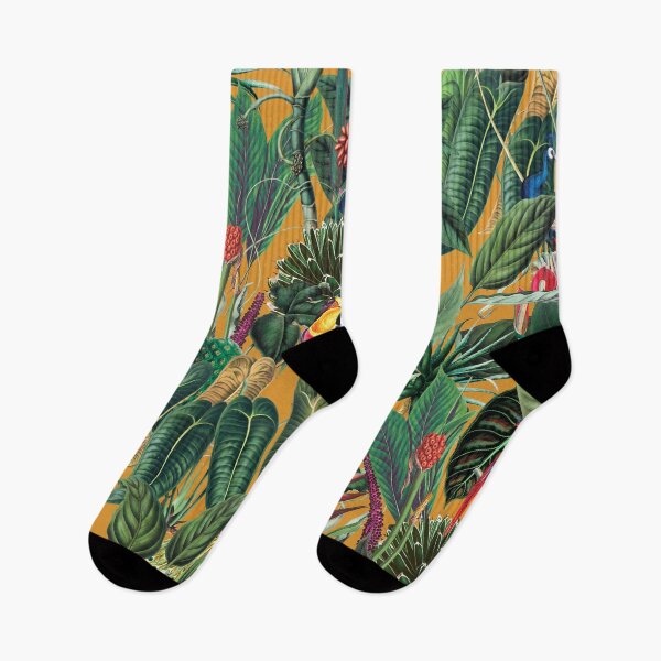 Item preview, Tropical Pattern to brighten up your summer in yellow designed and sold by The Willow Of  Rain City.