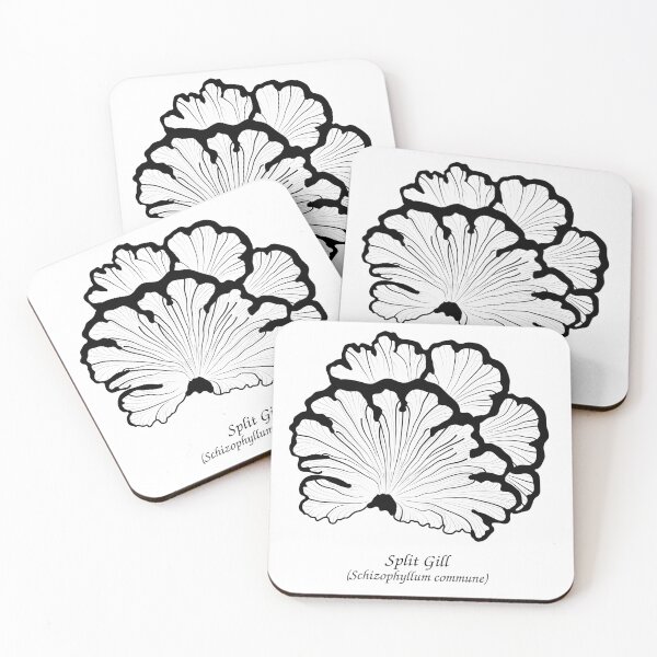 Item preview, Split Gill Mushroom Line Art designed and sold by MossyBurrow.