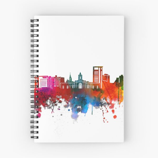 Item preview, fort collins skyline watercolor designed and sold by BekimART2.