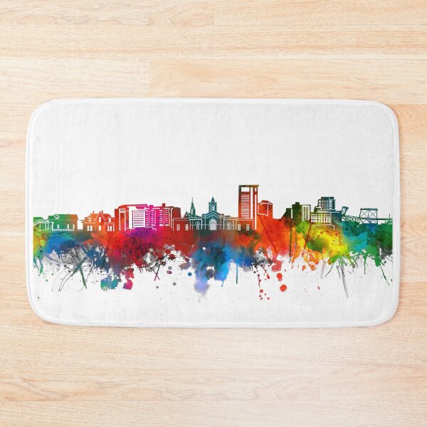 Item preview, fort collins skyline watercolor designed and sold by BekimART2.