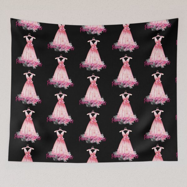 Item preview, Pink Prom Princess (on Black) designed and sold by PawsitiveMum.