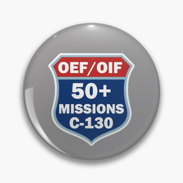 Item preview, C-130  Combat Sorties Patch 50+ designed and sold by clear2land.