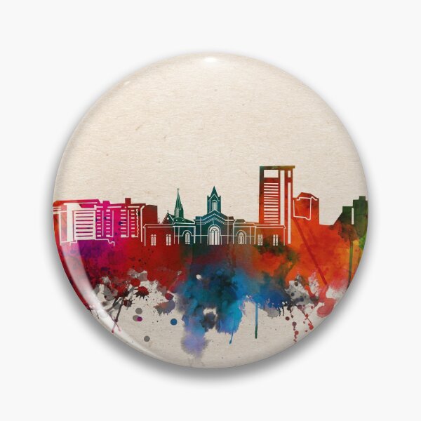 Item preview, fort collins skyline watercolor 2 designed and sold by BekimART2.
