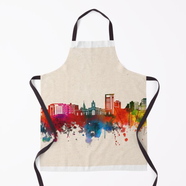 Item preview, fort collins skyline watercolor 2 designed and sold by BekimART2.