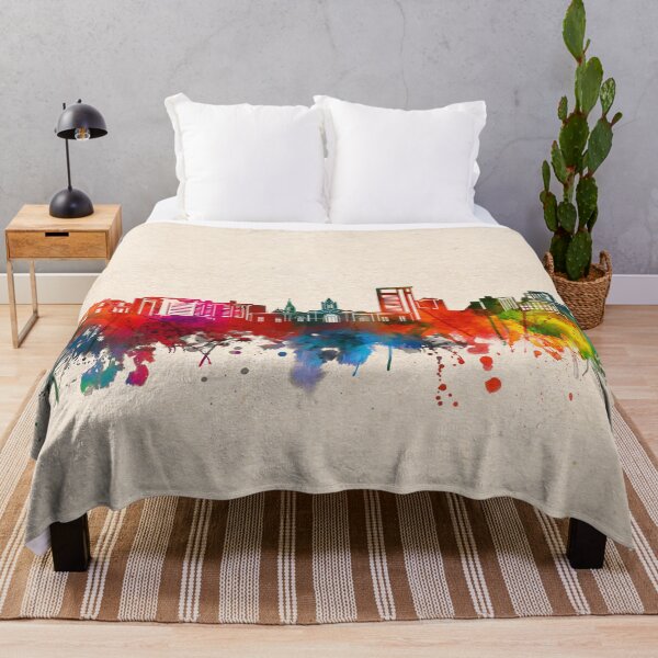 Item preview, fort collins skyline watercolor 2 designed and sold by BekimART2.
