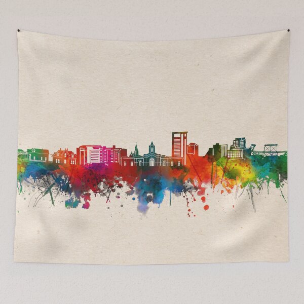 Item preview, fort collins skyline watercolor 2 designed and sold by BekimART2.