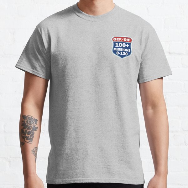 C-130 Combat Sorties Patch 100+ Classic T-Shirt