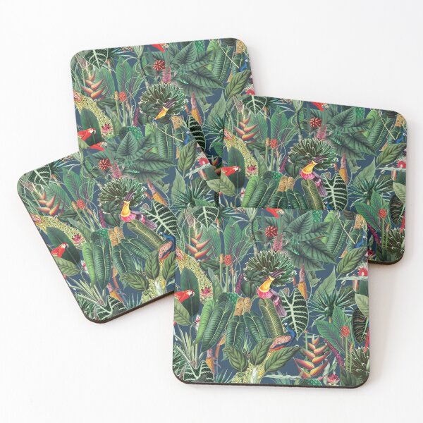 Item preview, Tropical Pattern to brighten up your summer in Blue designed and sold by The Willow Of  Rain City.