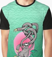 Wiggly Armed Jungle Sloth Graphic T-Shirt