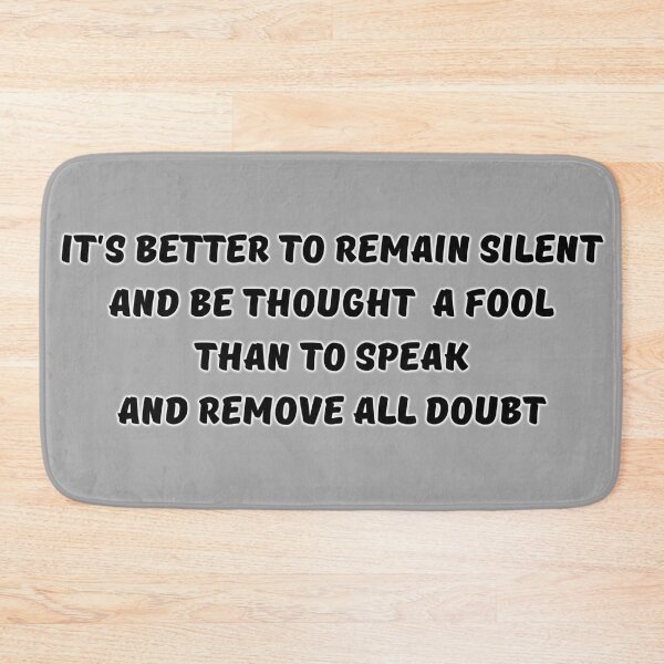 Item preview, Sometimes silence is the smartest thing you can do designed and sold by Try-It.