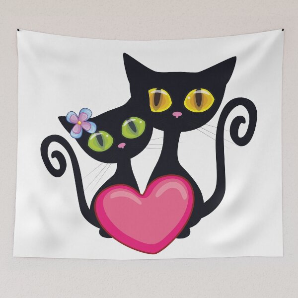 Item preview, Wide-Eyed Kitties in Love designed and sold by RuthFurtado.