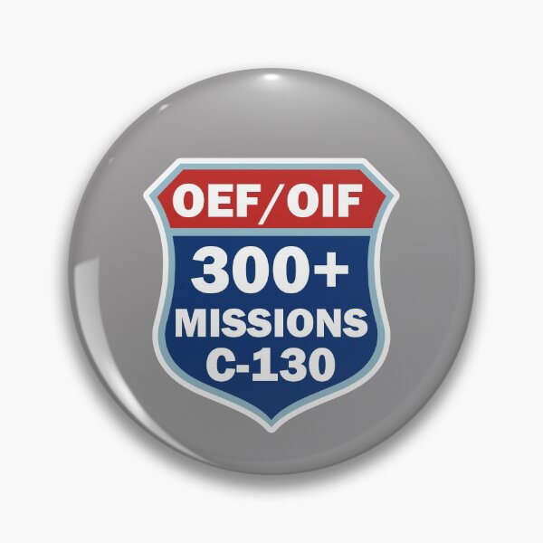 Item preview, C-130  Combat Sorties Patch 300+ designed and sold by clear2land.