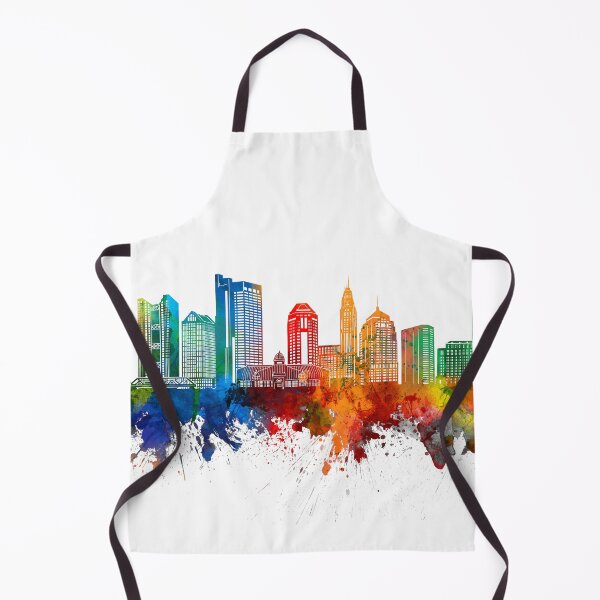 Item preview, columbus skyline watercolor designed and sold by BekimART2.