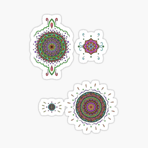 Vibrant Mandala Pattern Sticker
